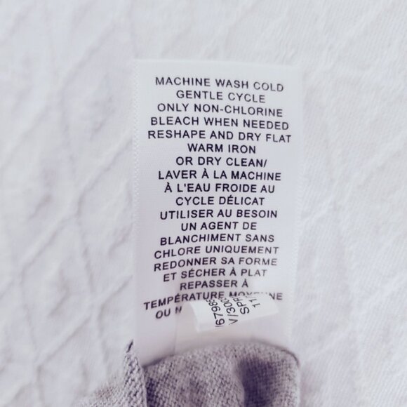 Banana Republic Petite- Cool Lavender Grey Cheetah Print Pullover Sweater- L - Picture 6 of 9